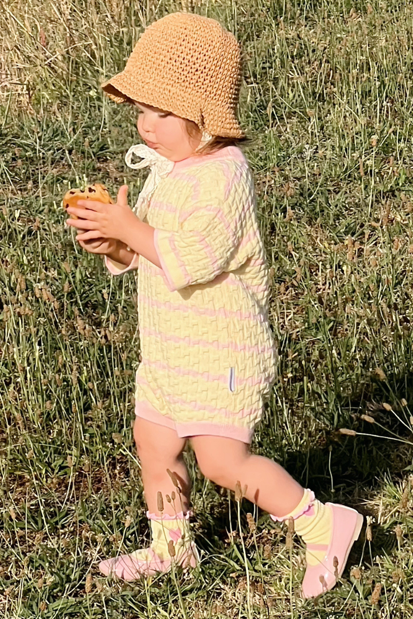 Oversized Romper ✿ Pink Lemonade