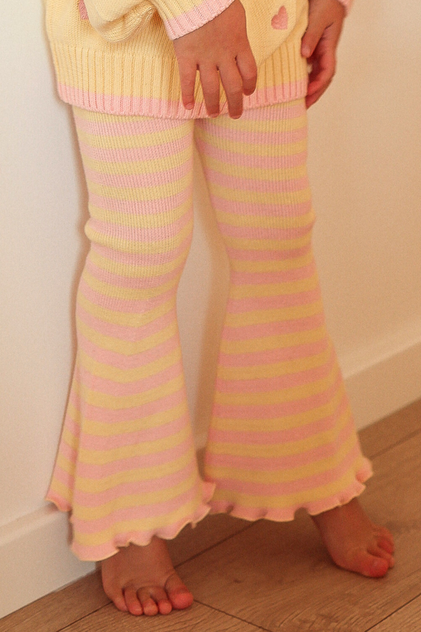 Stripe Flares ✿ Pink Lemonade