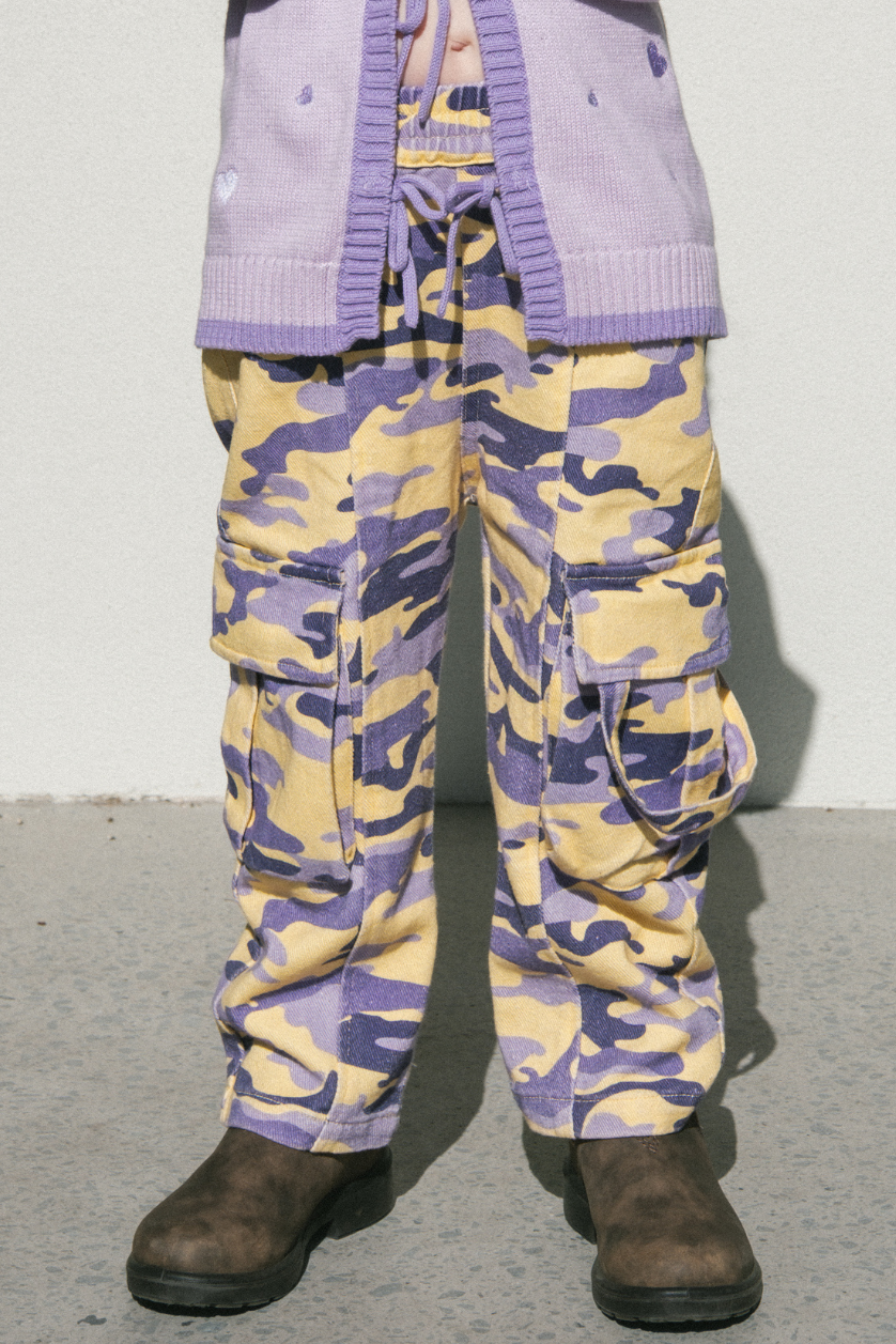 Camo Cargo Pant ✿ Ultraviolet – Poss & Soss