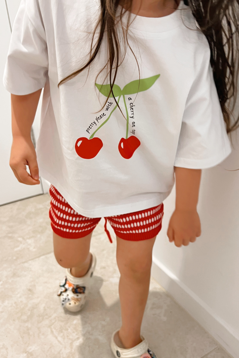 Oversized Tee ✿ Cherry
