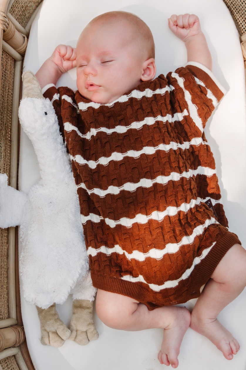Oversized Romper ✿ Brownie