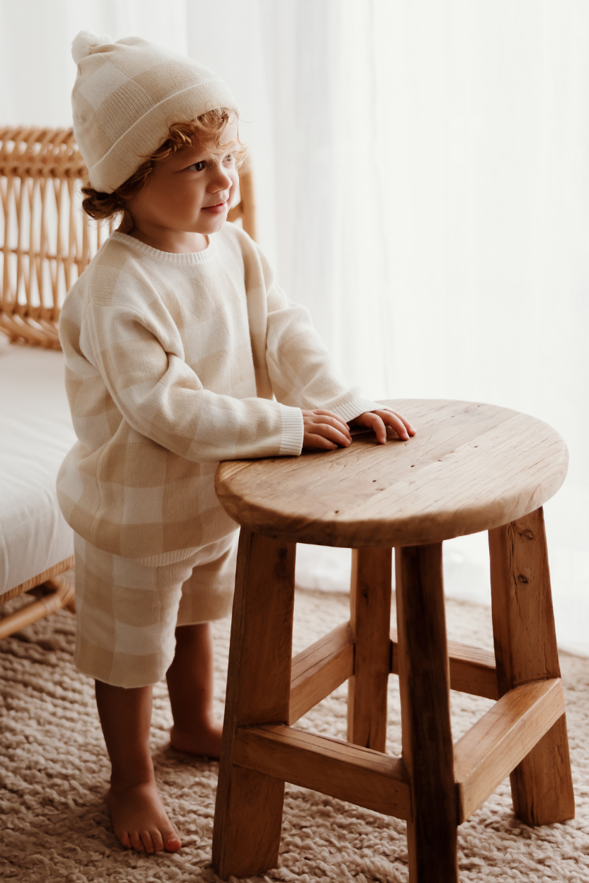 Oversized Jumper ✿ Gingham Knit