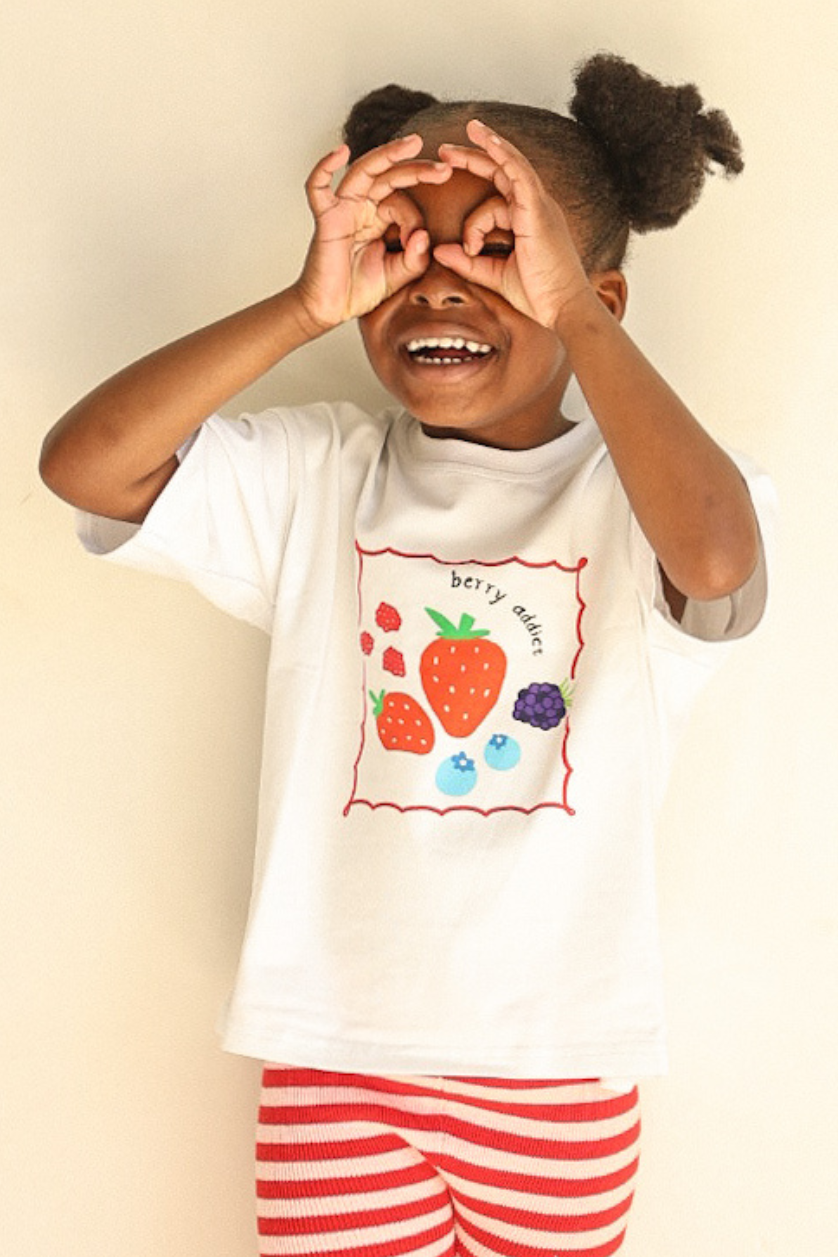 Oversized Tee ✿ Berry Addict