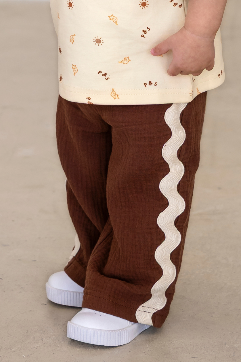 Squiggle Pant ✿ Chocolate Crinkle