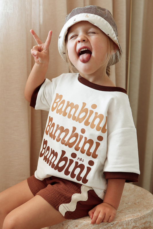 Squiggle Shorts ✿ Chocolate Crinkle