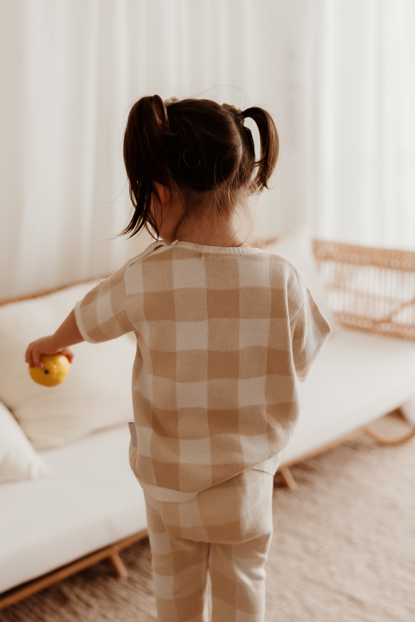 Oversized Tee ✿ Gingham Knit