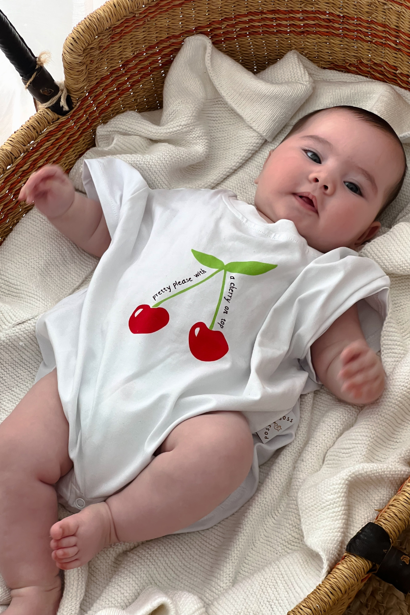 Oversized Romper ✿ Cherry