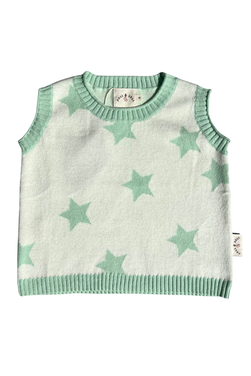 Star Vest ✿ Mint