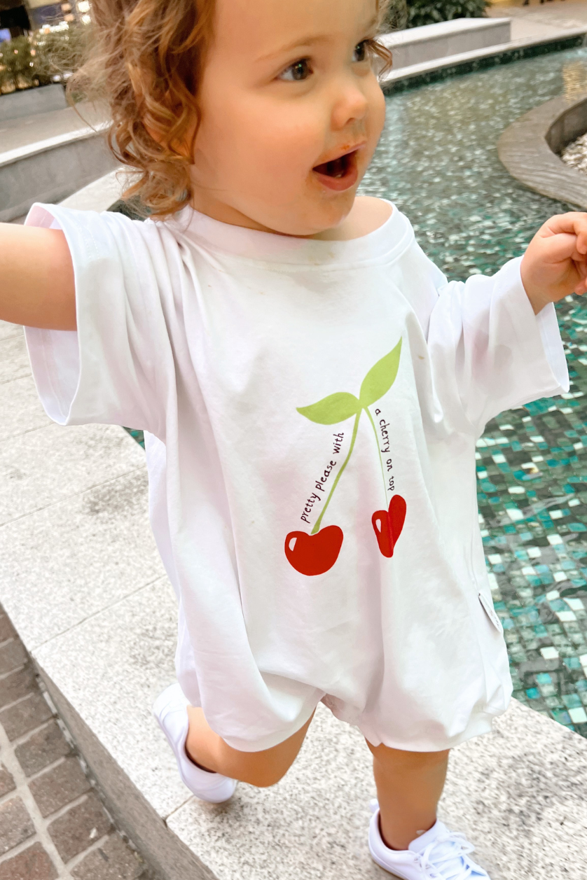 Oversized Romper ✿ Cherry
