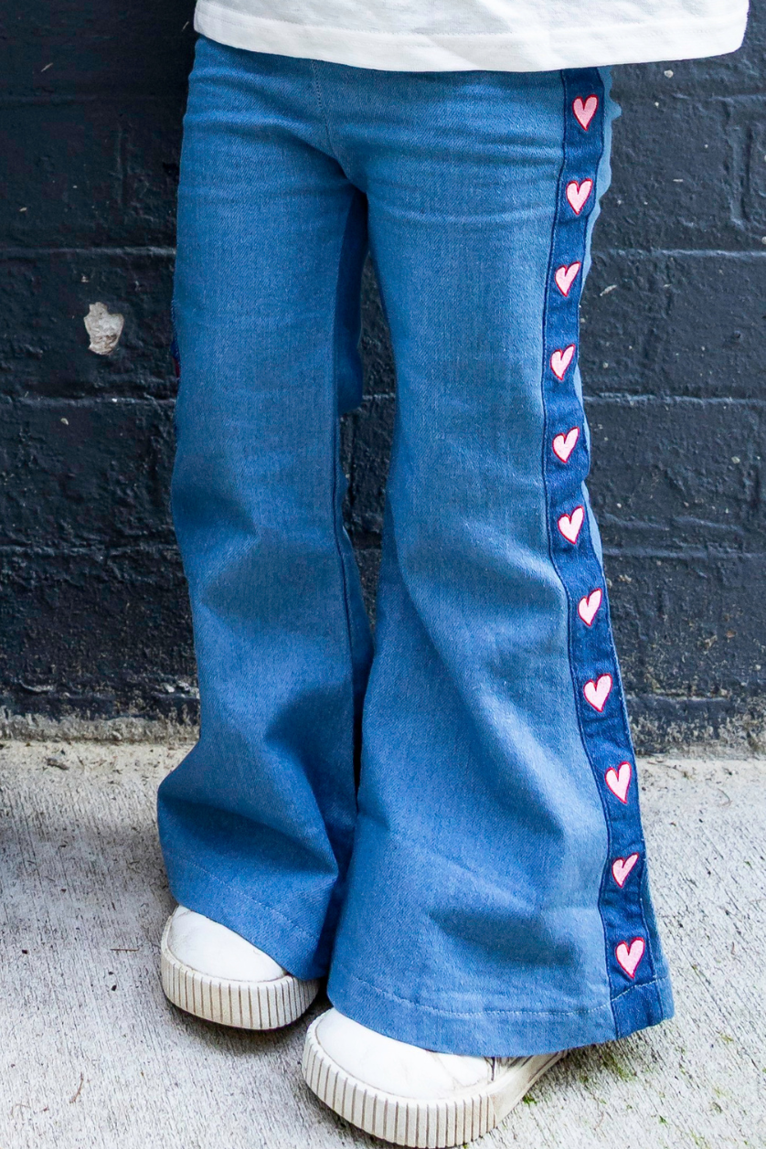 Heart Flares ✿ Denim – Poss & Soss