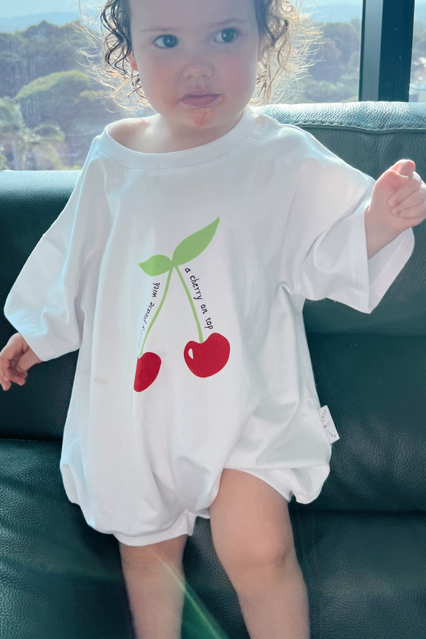 Oversized Romper ✿ Cherry