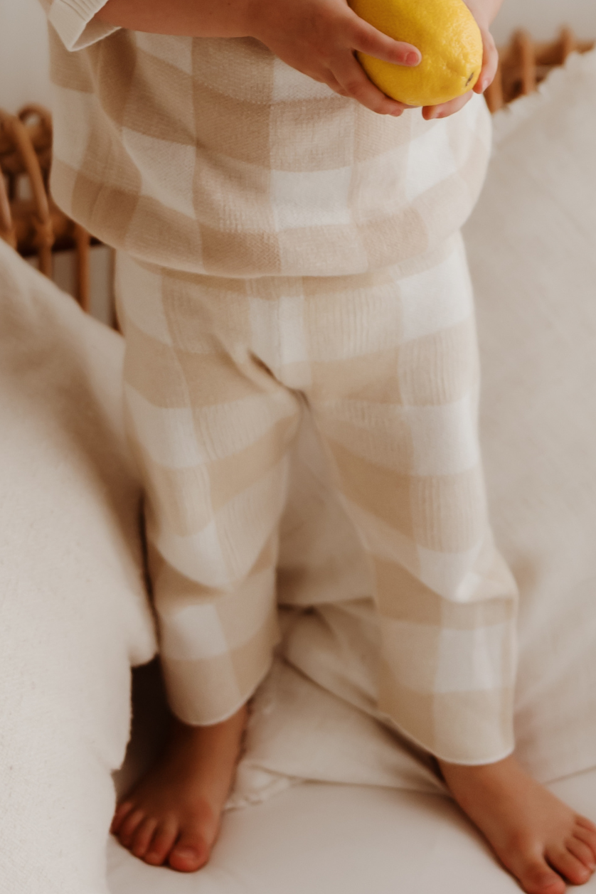 Essential Pant ✿ Gingham Knit
