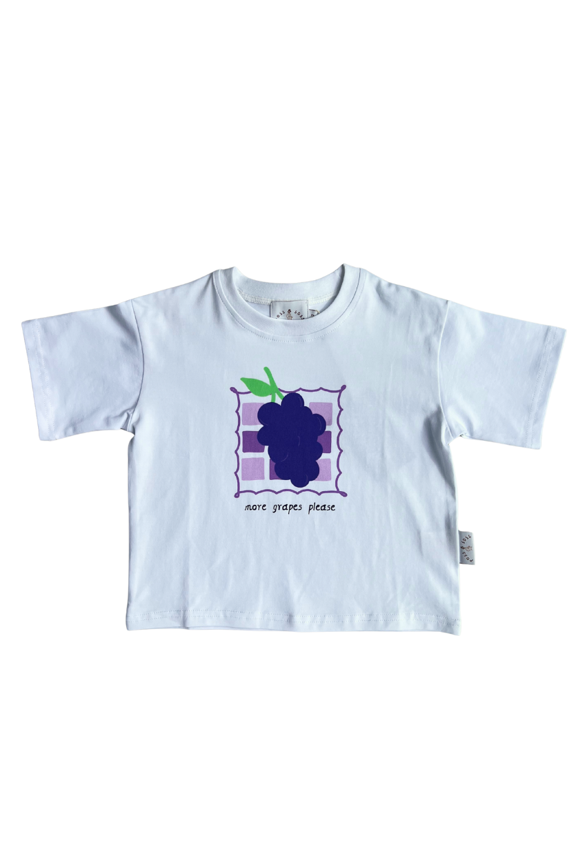 Oversized Tee ✿ More Grapes Please