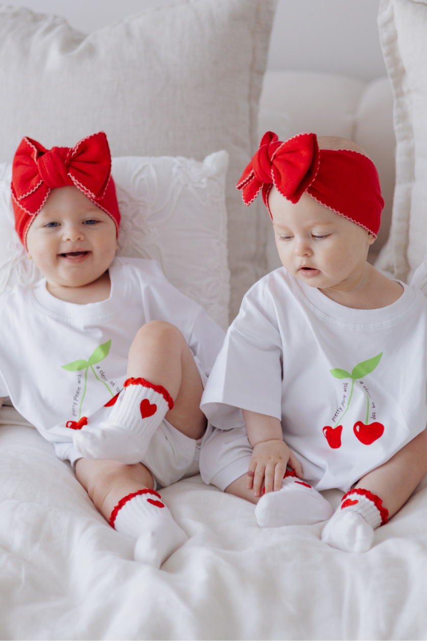 Oversized Romper ✿ Cherry