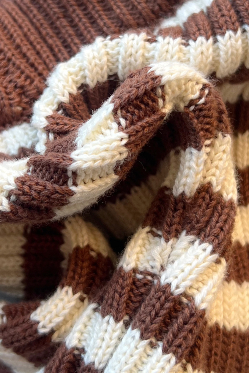 Stripe Flares ✿ Chocolate Cream