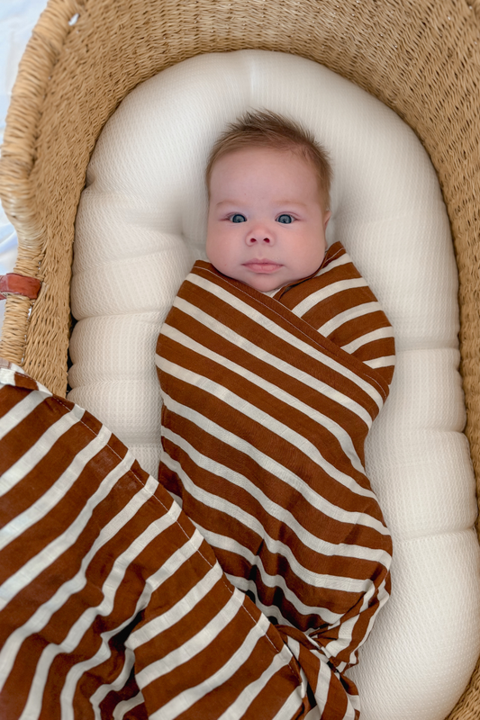 Swaddle ✿ Chocolate Stripe