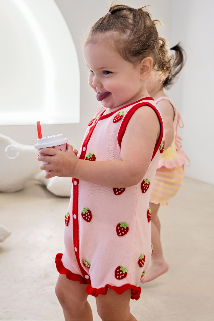 Cabbage Patch Romper ✿ Strawberry Fields