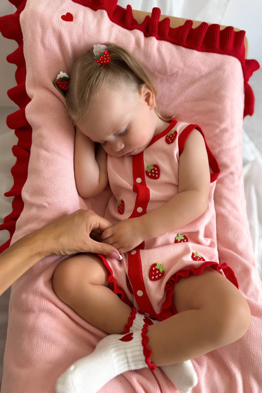 Cabbage Patch Romper ✿ Strawberry Fields