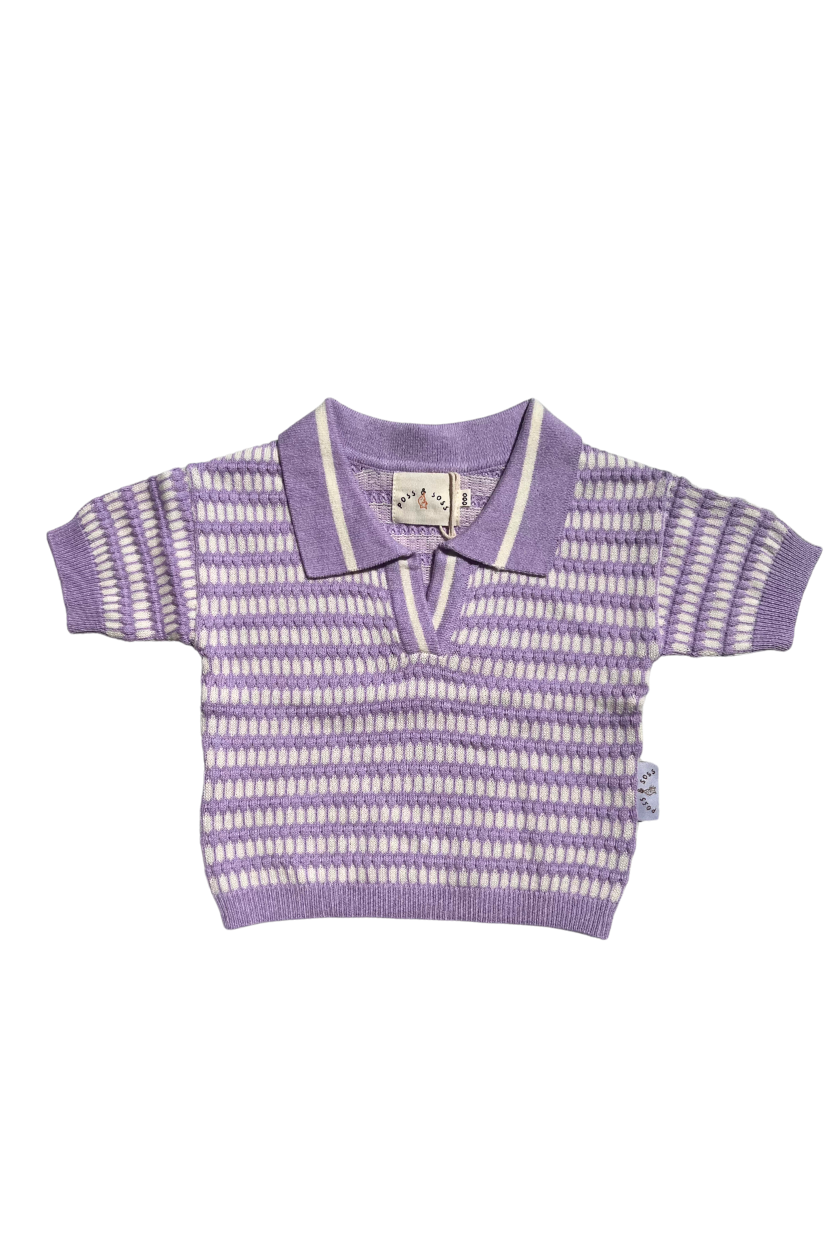 Oversized Polo ✿ Grape