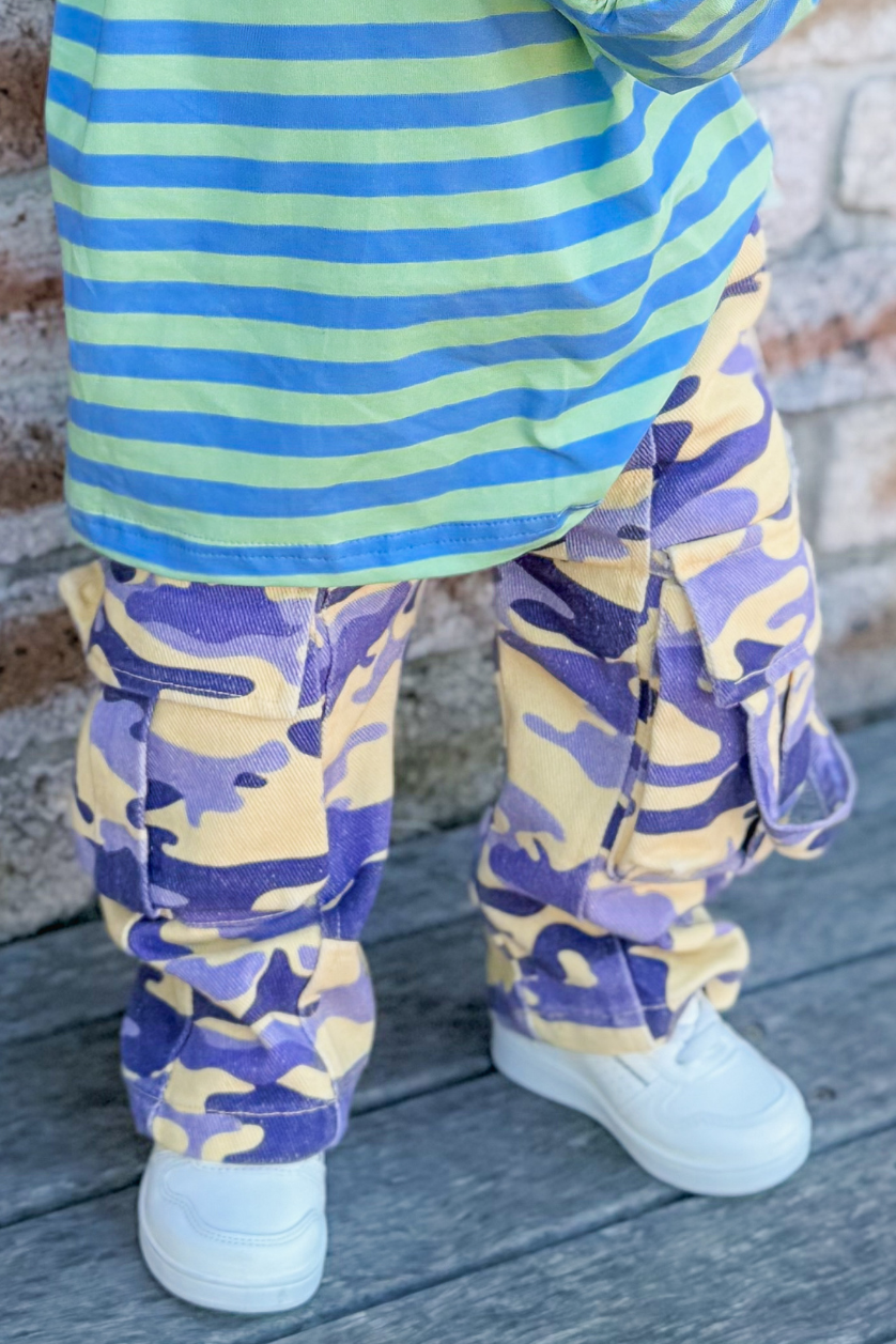 Camo Cargo Pant ✿ Ultraviolet