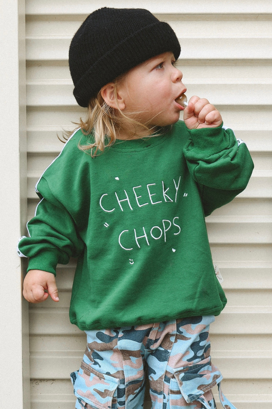 Cheeky Chops Jumper ✿ Emerald Green