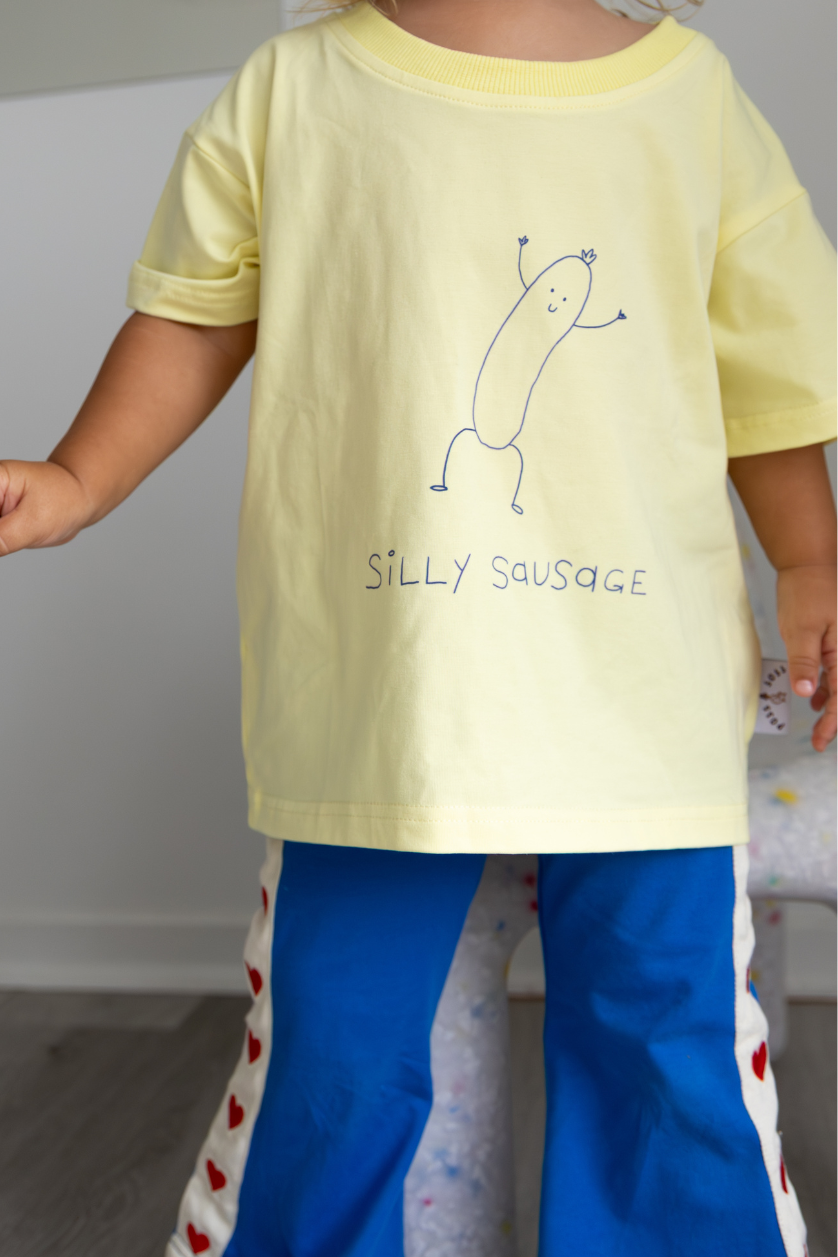 Silly Sausage Tee ✿ Lemon