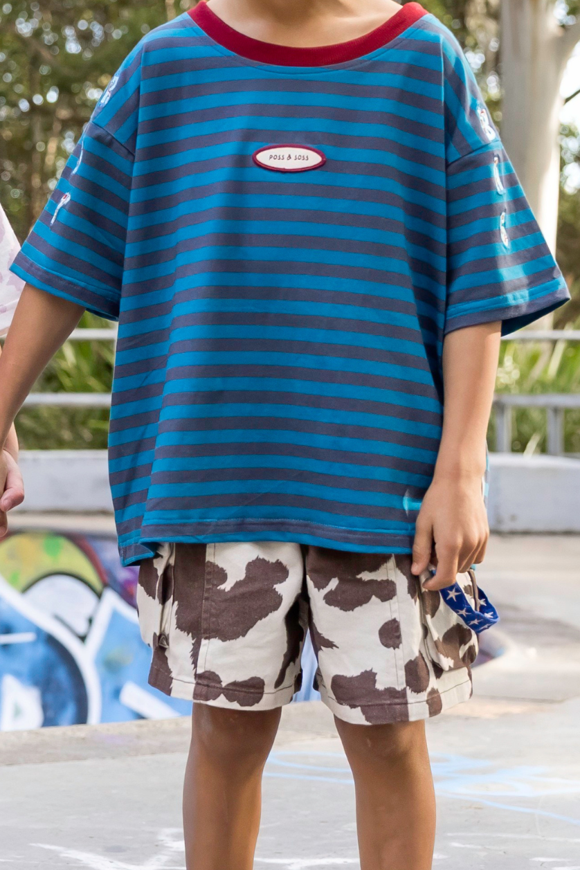 Stripe Oversized Tee ✿ Ratbag