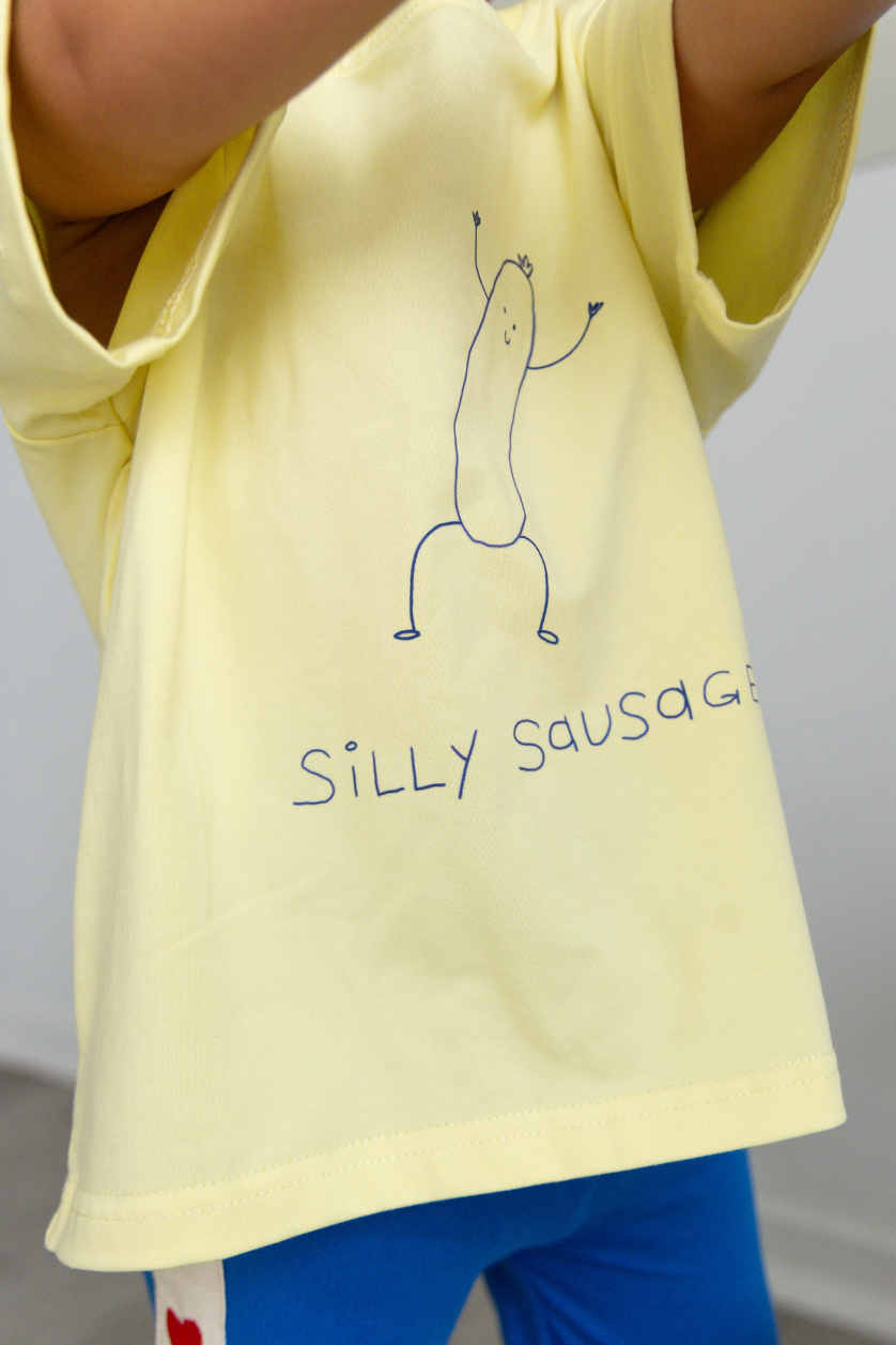 Silly Sausage Tee ✿ Lemon