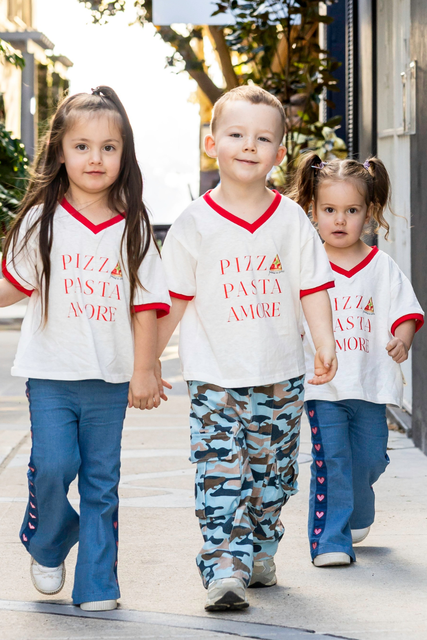 Oversized Tee ✿ Pizza Pasta Amore