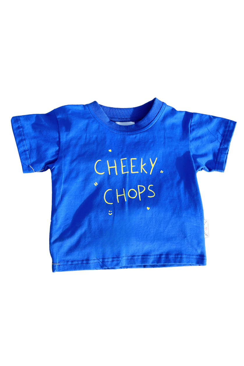 Cheeky Chops Tee ✿ Cobalt