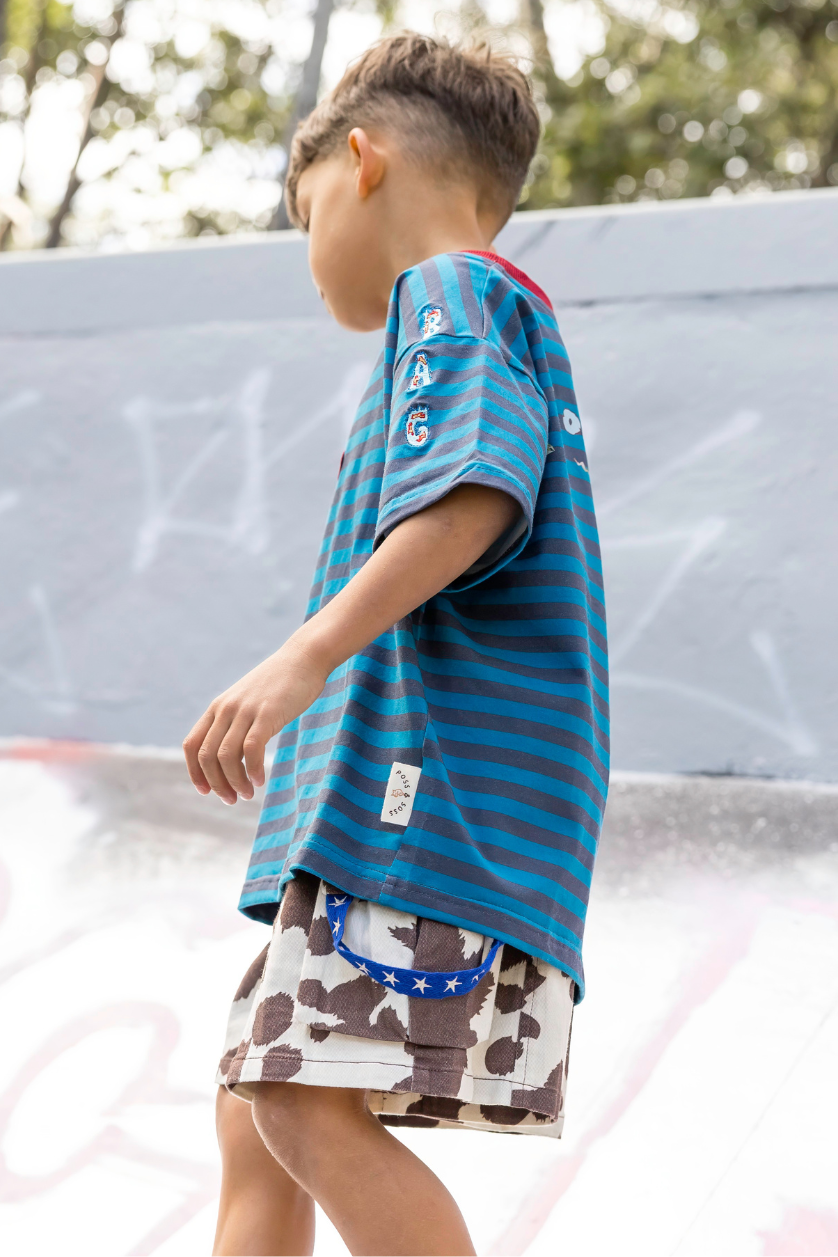 Stripe Oversized Tee ✿ Ratbag