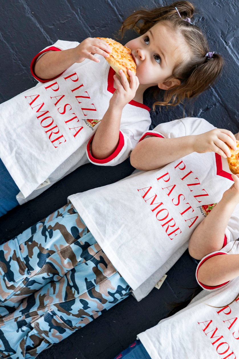 Oversized Tee ✿ Pizza Pasta Amore