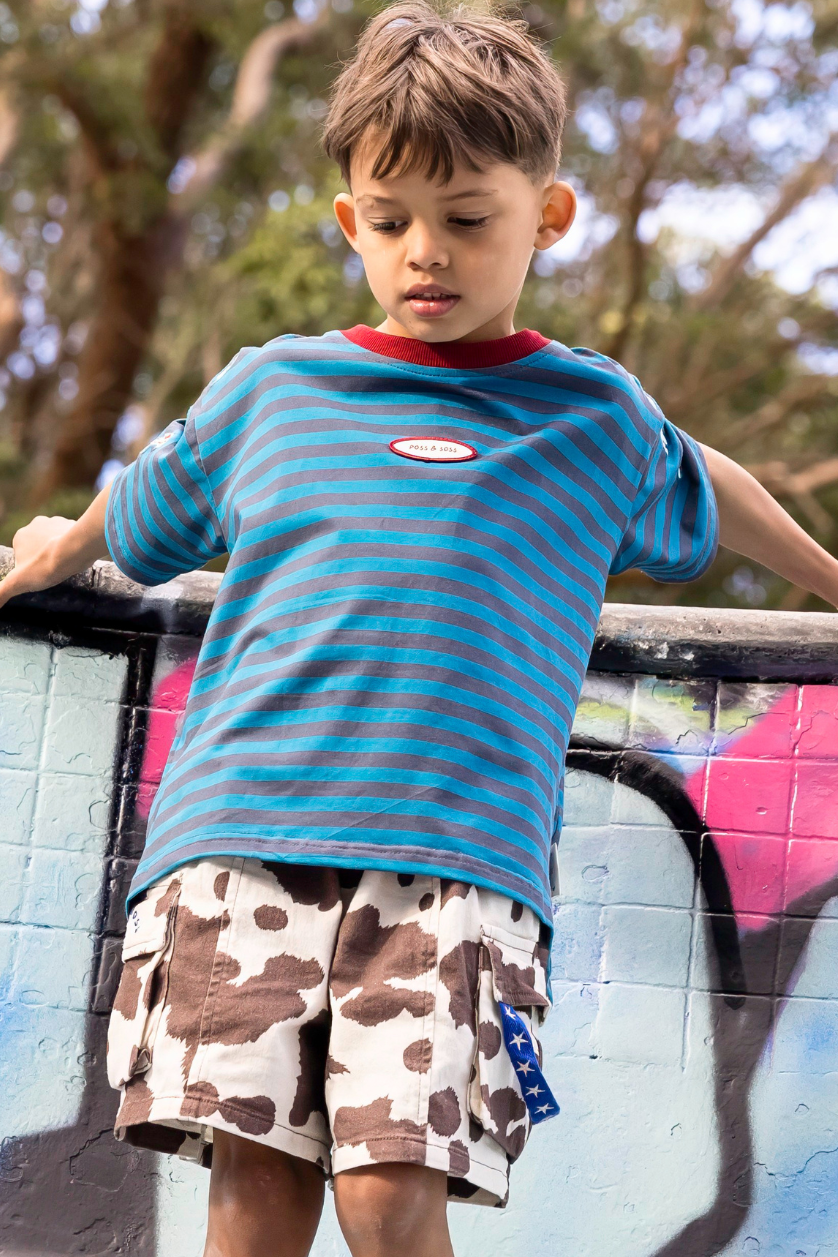 Stripe Oversized Tee ✿ Ratbag