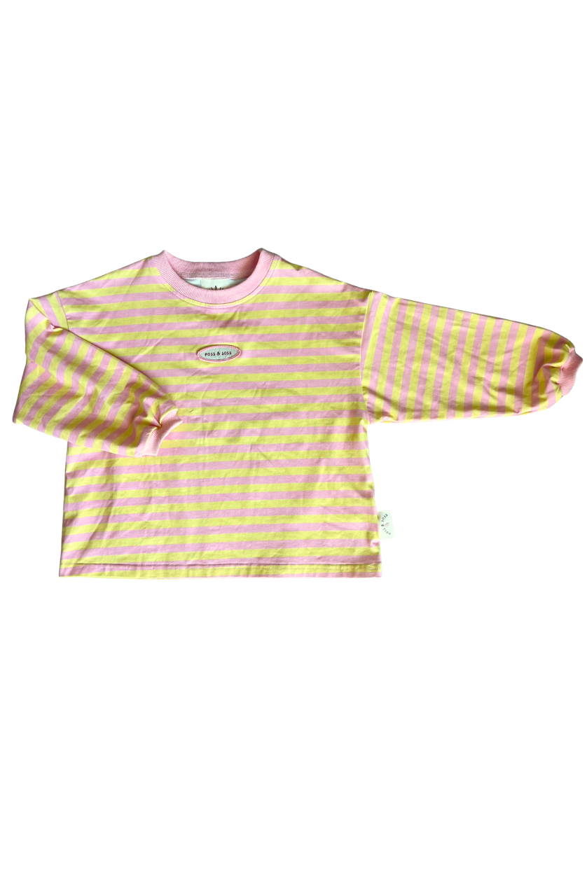 Stripe Long Sleeve Tee ✿ Pink Lemonade