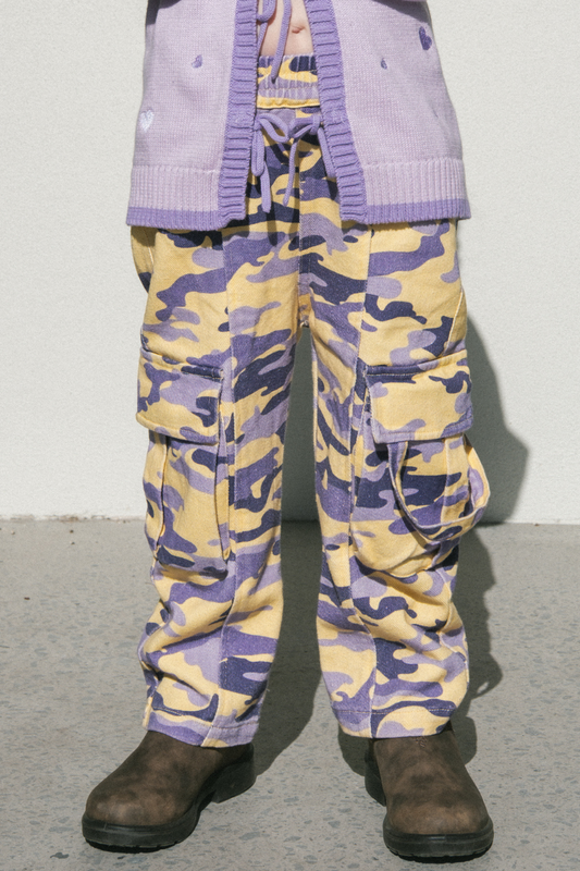 Camo Cargo Pant ✿ Ultraviolet