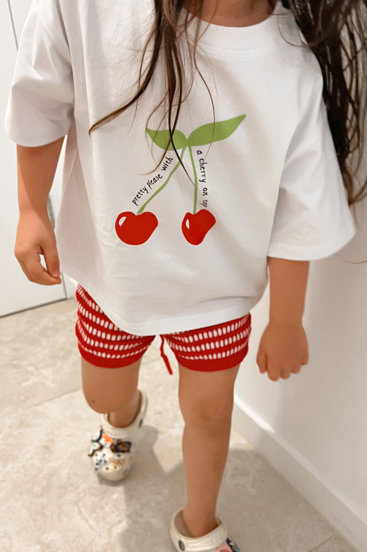 Oversized Tee ✿ Cherry