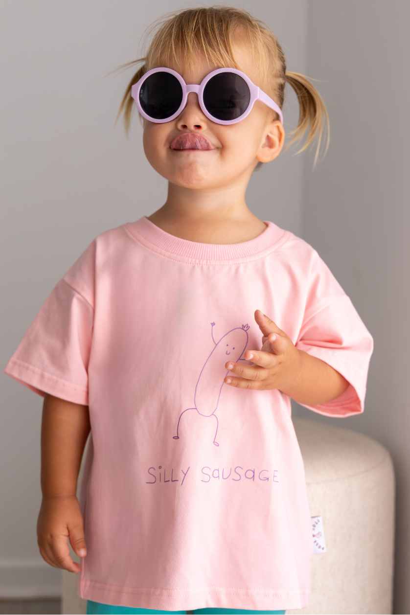 Silly Sausage Tee ✿ Strawberry Sorbet
