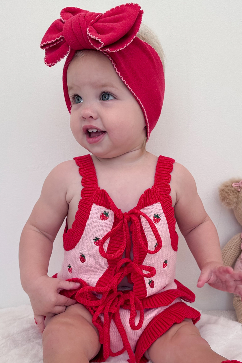 Tie Up Vest ✿ Strawberry Fields