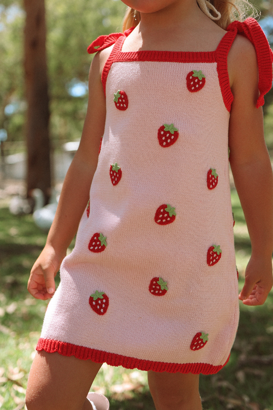 Florence Tie Dress ✿ Strawberry Fields