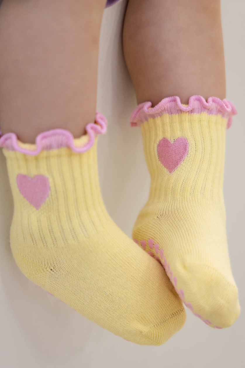 Heart Socks ✿ Pink Lemonade