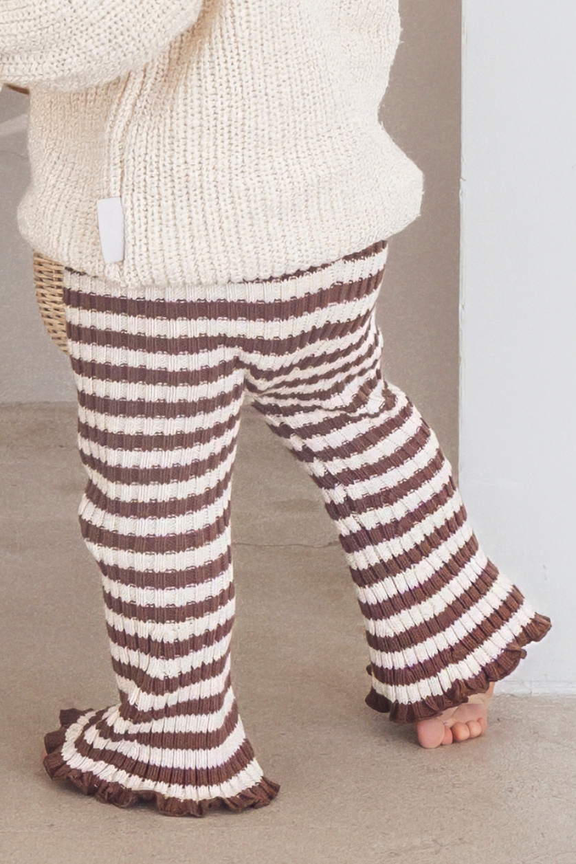 Stripe Flares ✿ Chocolate Cream