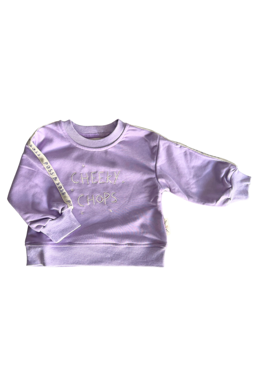 Cheeky Chops Jumper ✿ Lilac