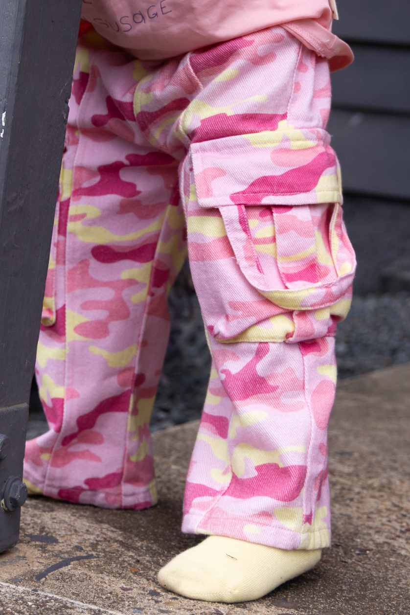 Camo Cargo Pant ✿ Pink Lemonade