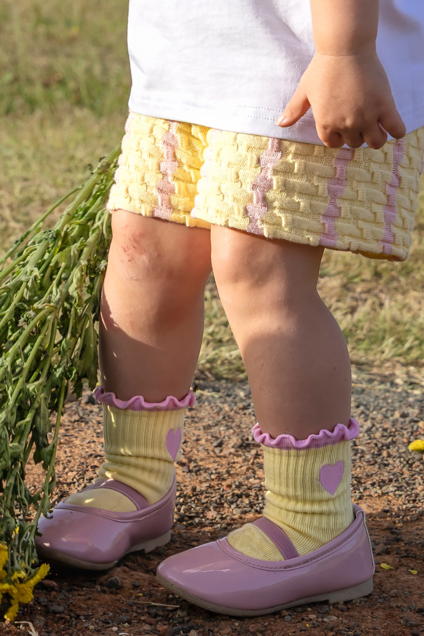Heart Socks ✿ Pink Lemonade