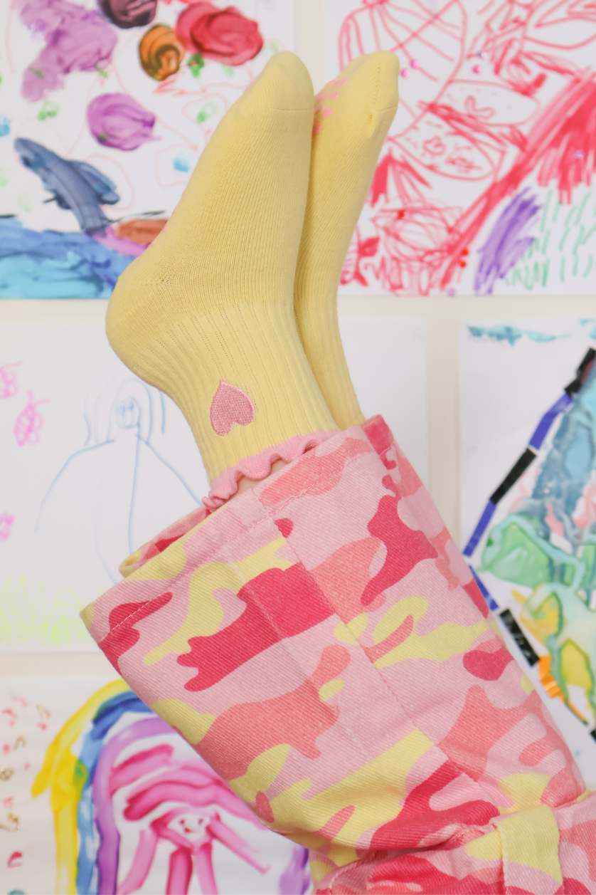 Heart Socks ✿ Pink Lemonade