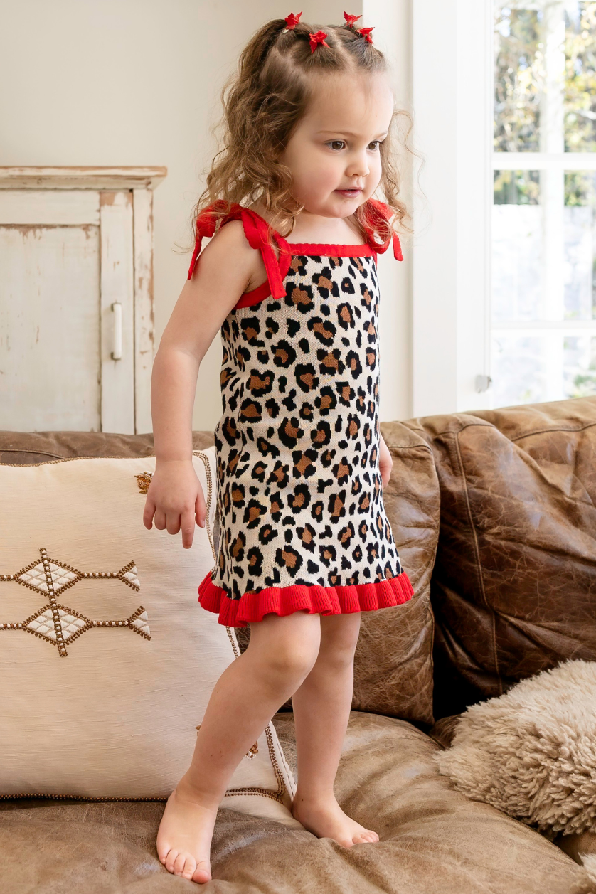 Florence Tie Dress ✿ Leopard