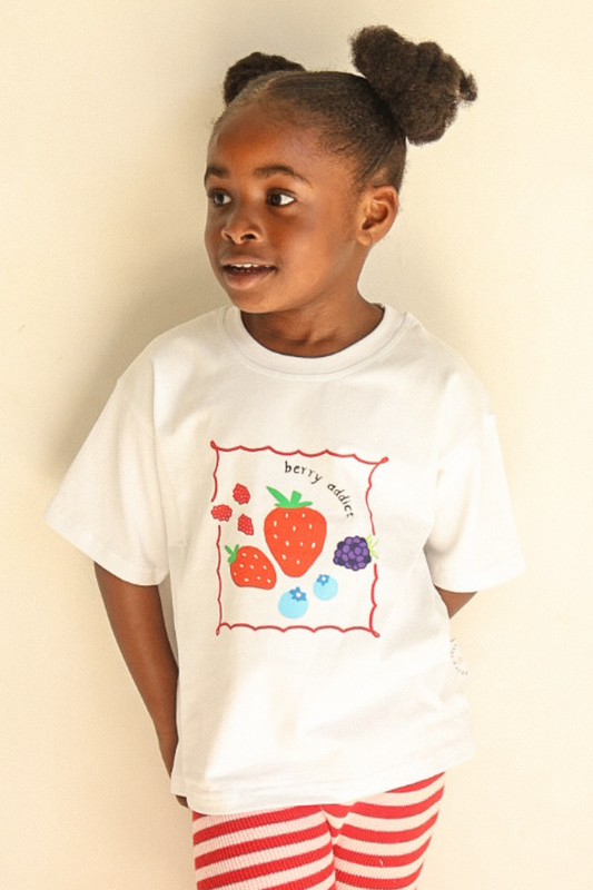 Oversized Tee ✿ Berry Addict