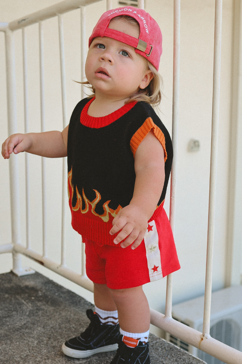 Star Shorts ✿ Fiery Red