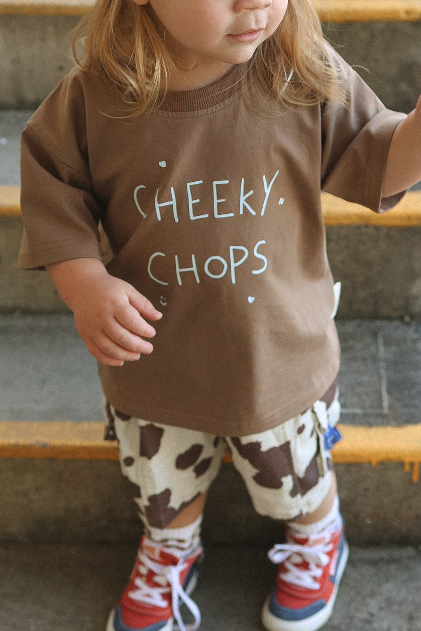 Cheeky Chops Tee ✿ Chocolate