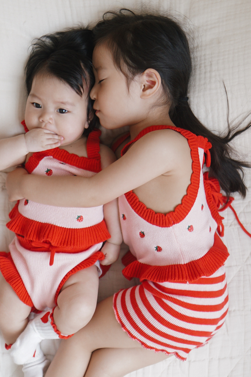 Stripe Shorts ✿ Berry